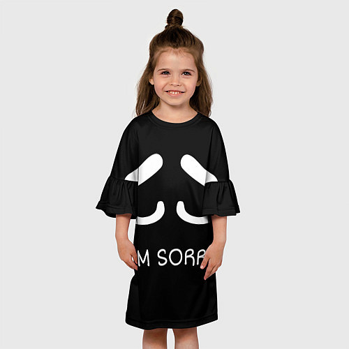 Детское платье Sorry not sorry / 3D-принт – фото 3