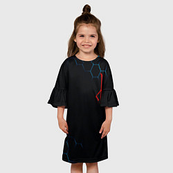 Платье клеш для девочки DARK SOULS, цвет: 3D-принт — фото 2