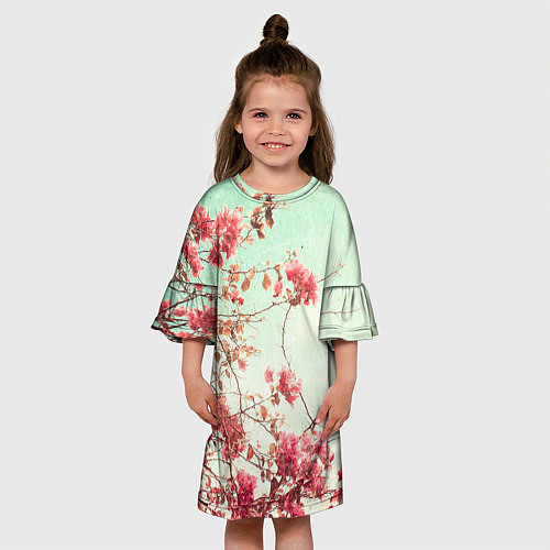 Детское платье Цветы / 3D-принт – фото 3