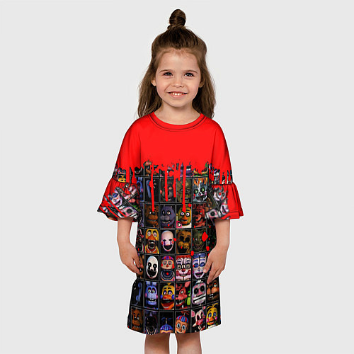 Детское платье Five Nights At Freddys / 3D-принт – фото 3