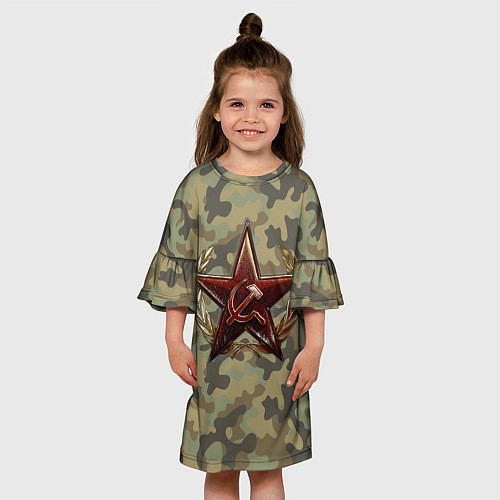 Детское платье Советская звезда / 3D-принт – фото 3