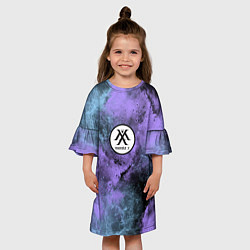 Платье клеш для девочки MONSTA X, цвет: 3D-принт — фото 2