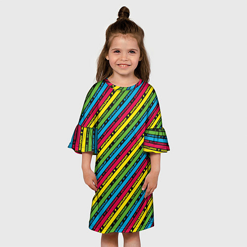 Детское платье Хогвартс паттерн / 3D-принт – фото 3