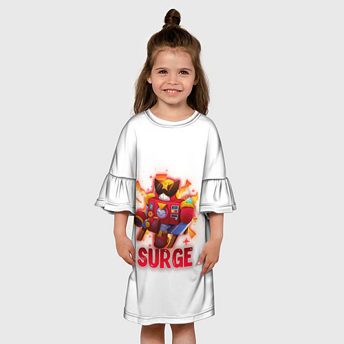 Детское платье Сердж Бравл Старс Surge BS / 3D-принт – фото 3