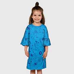 Платье клеш для девочки Наполи Блю, цвет: 3D-принт — фото 2