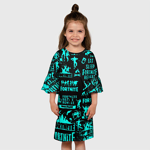 Детское платье Fortnite / 3D-принт – фото 3