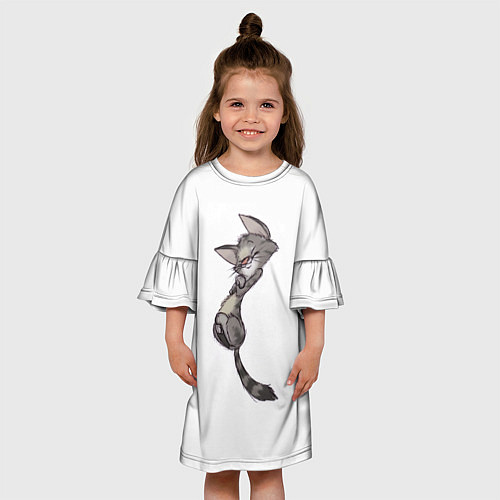 Детское платье Милый котя / 3D-принт – фото 3