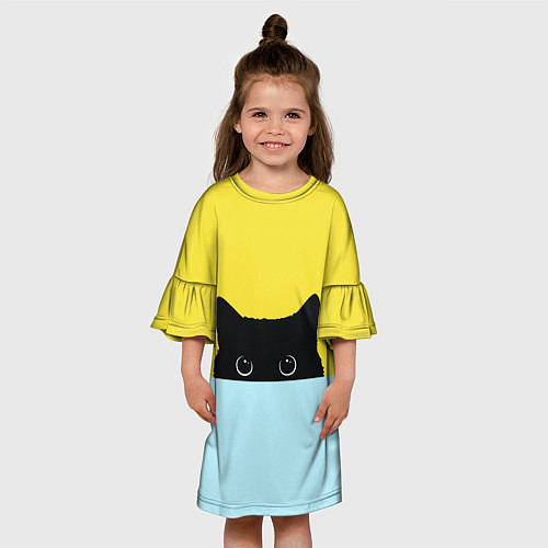Детское платье Кот в засаде / 3D-принт – фото 3