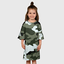 Платье клеш для девочки Camouflage 2, цвет: 3D-принт — фото 2