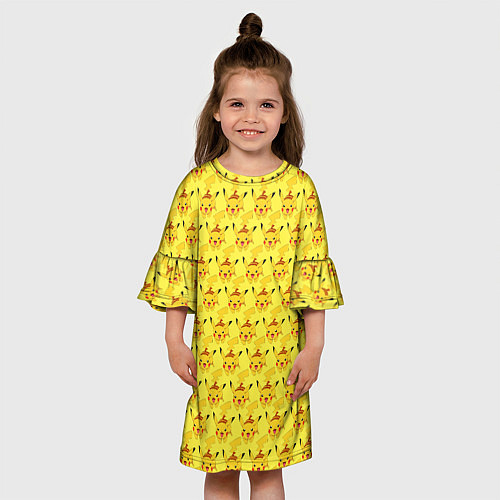 Детское платье Pikachu БОМБИНГ / 3D-принт – фото 3