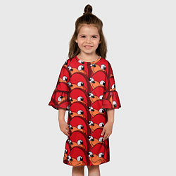 Платье клеш для девочки Knuckles, цвет: 3D-принт — фото 2