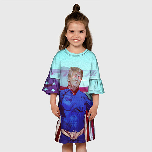 Детское платье КАПИТАН ТРАМП / 3D-принт – фото 3
