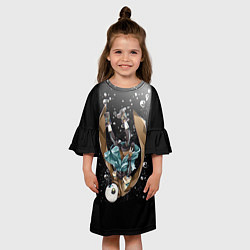 Платье клеш для девочки UNDERTALE, цвет: 3D-принт — фото 2