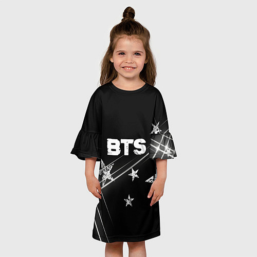 Детское платье BTS бойбенд Stars / 3D-принт – фото 3