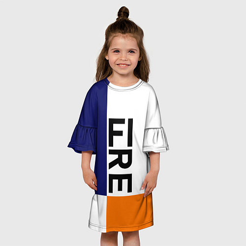 Детское платье FIRE / 3D-принт – фото 3