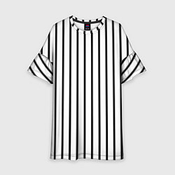 Детское платье Чёрные и белые полосы