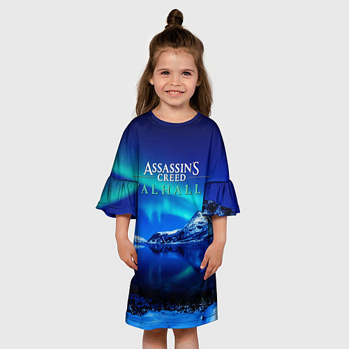 Детское платье ASSASSINS CREED VALHALLA / 3D-принт – фото 3