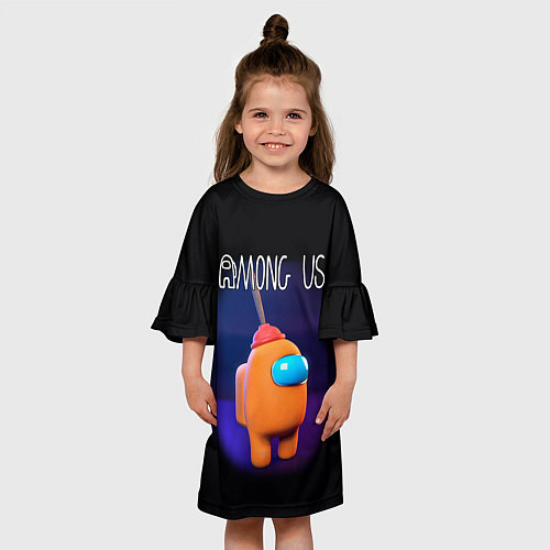 Детское платье AMONG US / 3D-принт – фото 3