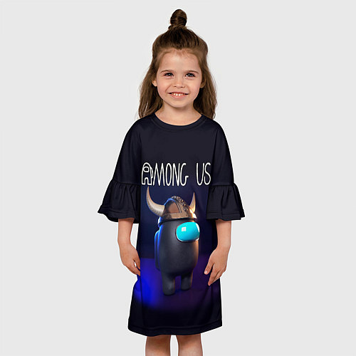 Детское платье AMONG US / 3D-принт – фото 3