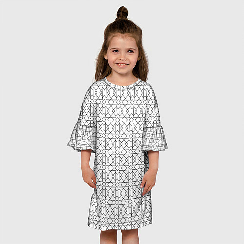 Детское платье Геометрический узор / 3D-принт – фото 3
