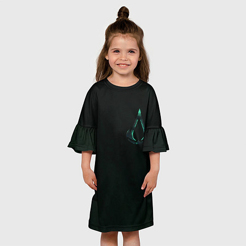 Детское платье ASSASSINS CREED VALHALLA / 3D-принт – фото 3