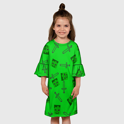 Детское платье Minecraft / 3D-принт – фото 3