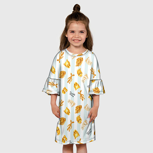 Детское платье Baked Goods Pattern / 3D-принт – фото 3