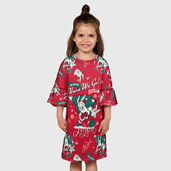 Платье клеш для девочки Багз Банни, цвет: 3D-принт — фото 2