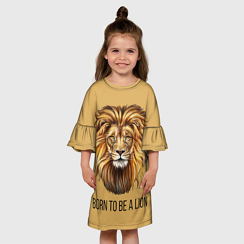 Детское платье Рождённый быть львом / 3D-принт – фото 3