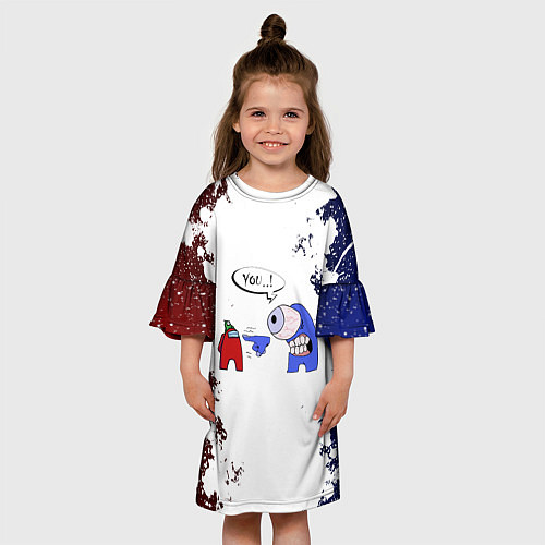 Детское платье Among Us - YOU! Z / 3D-принт – фото 3