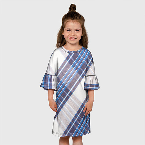 Детское платье Шотландка Z / 3D-принт – фото 3