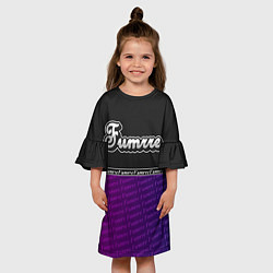 Платье клеш для девочки Fumrre NEW, цвет: 3D-принт — фото 2