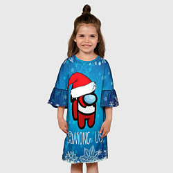 Платье клеш для девочки Новый Год Среди Нас, цвет: 3D-принт — фото 2