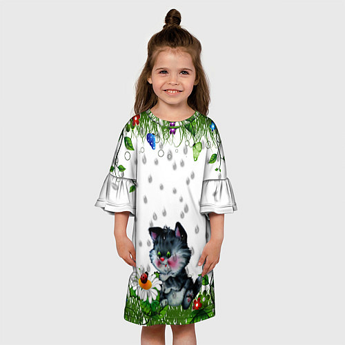 Детское платье Котёнок / 3D-принт – фото 3