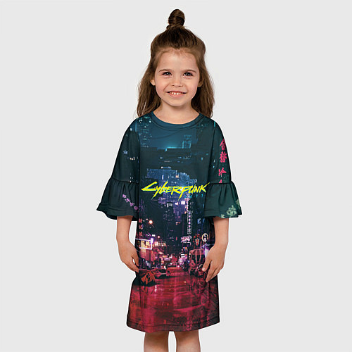 Детское платье Cyberpunk 2077 / 3D-принт – фото 3