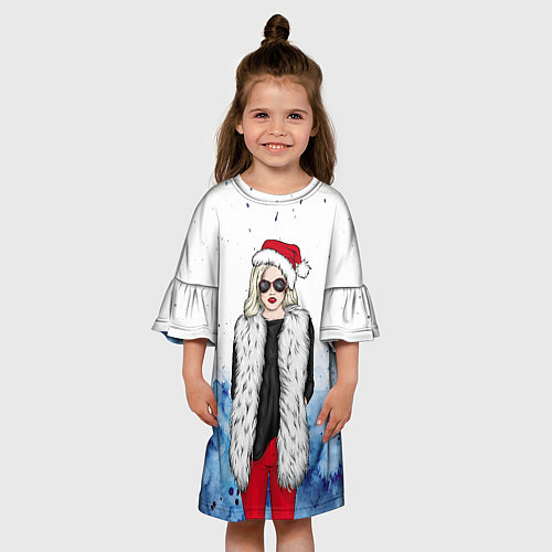 Детское платье Леди Зима / 3D-принт – фото 3