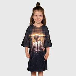 Платье клеш для девочки PUBG, цвет: 3D-принт — фото 2
