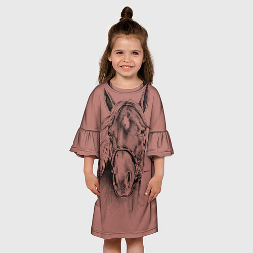 Детское платье Конь / 3D-принт – фото 3