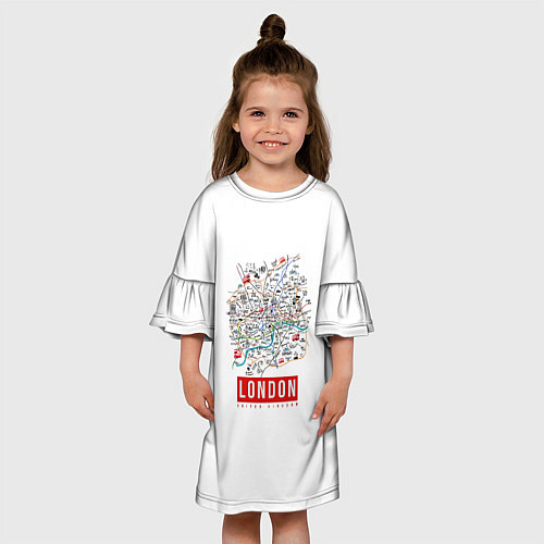 Детское платье Лондон / 3D-принт – фото 3