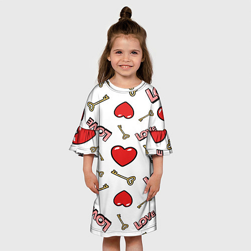 Детское платье Valentines Day / 3D-принт – фото 3