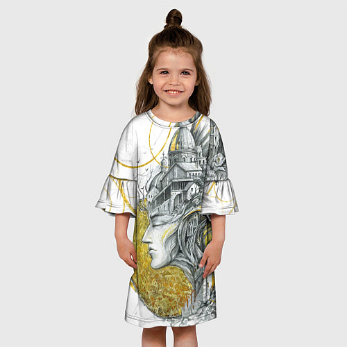 Детское платье Мечты города / 3D-принт – фото 3