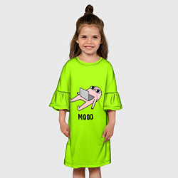 Платье клеш для девочки Mood, цвет: 3D-принт — фото 2