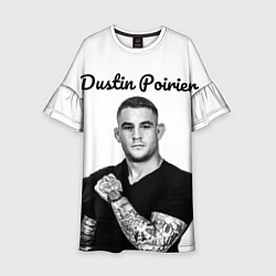 Платье клеш для девочки Dustin Poirier, цвет: 3D-принт