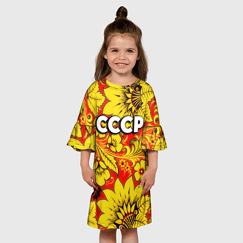 Детское платье СССР хохлома / 3D-принт – фото 3