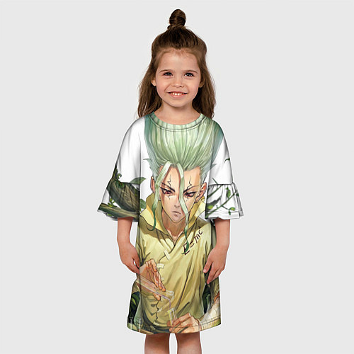 Детское платье Доктор Стоун / 3D-принт – фото 3