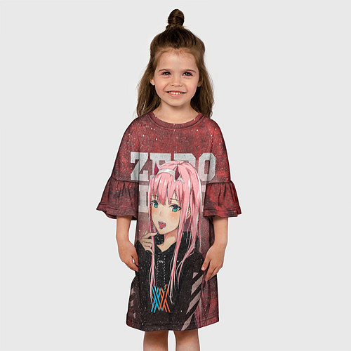 Детское платье Zero Two / 3D-принт – фото 3