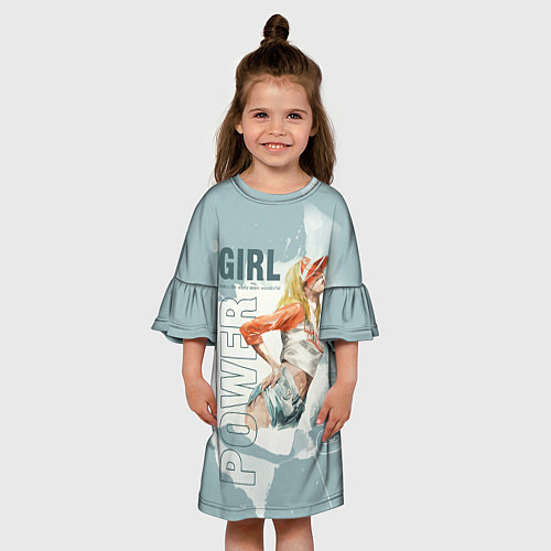 Детское платье Girl Power / 3D-принт – фото 3