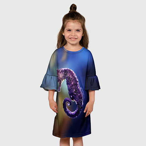 Детское платье Морской конёк / 3D-принт – фото 3