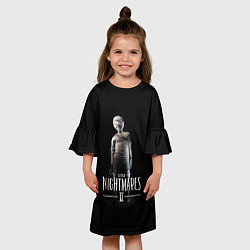 Платье клеш для девочки Little Nightmares 2, цвет: 3D-принт — фото 2