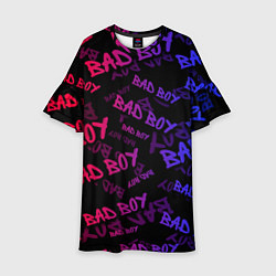 Платье клеш для девочки Bad Boy, цвет: 3D-принт